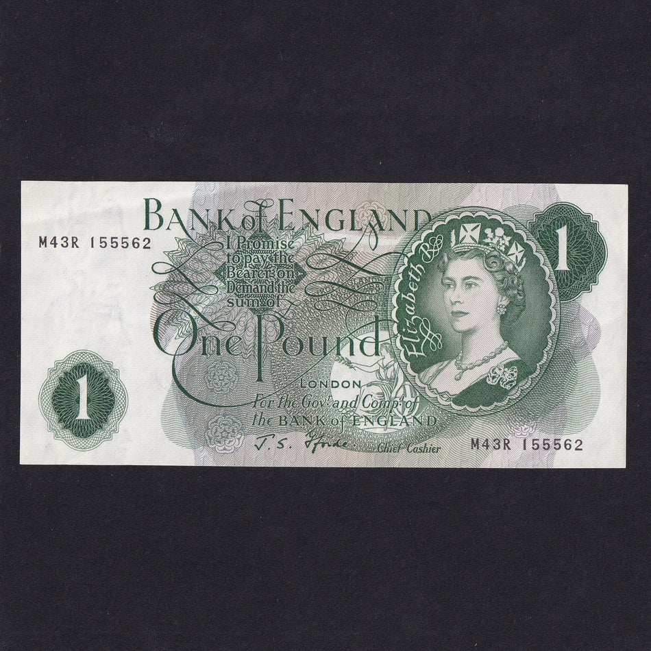 Bank of England (B302) Fforde, £1 replacement, M43R, EF