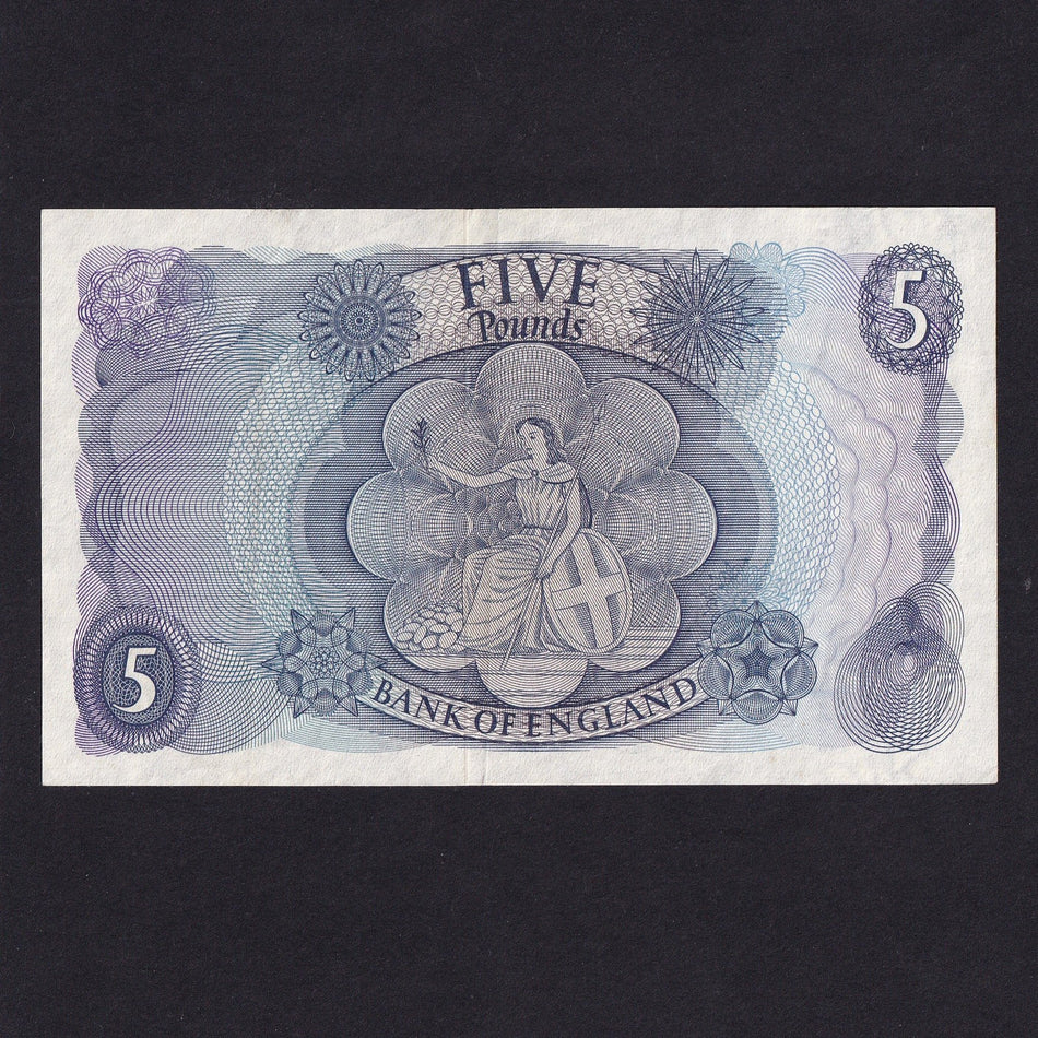 Bank of England (B298) Hollom, £5 replacement, M05 434305, VF