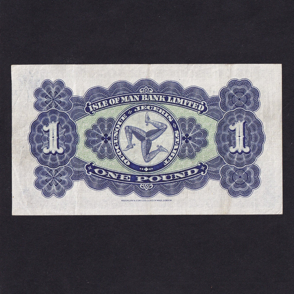 Isle of Man (P.6b) IOM Bank Limited, £1, 20th May 1940, E/3 6468, Ronan/ Watterson, M279, pressed, VF