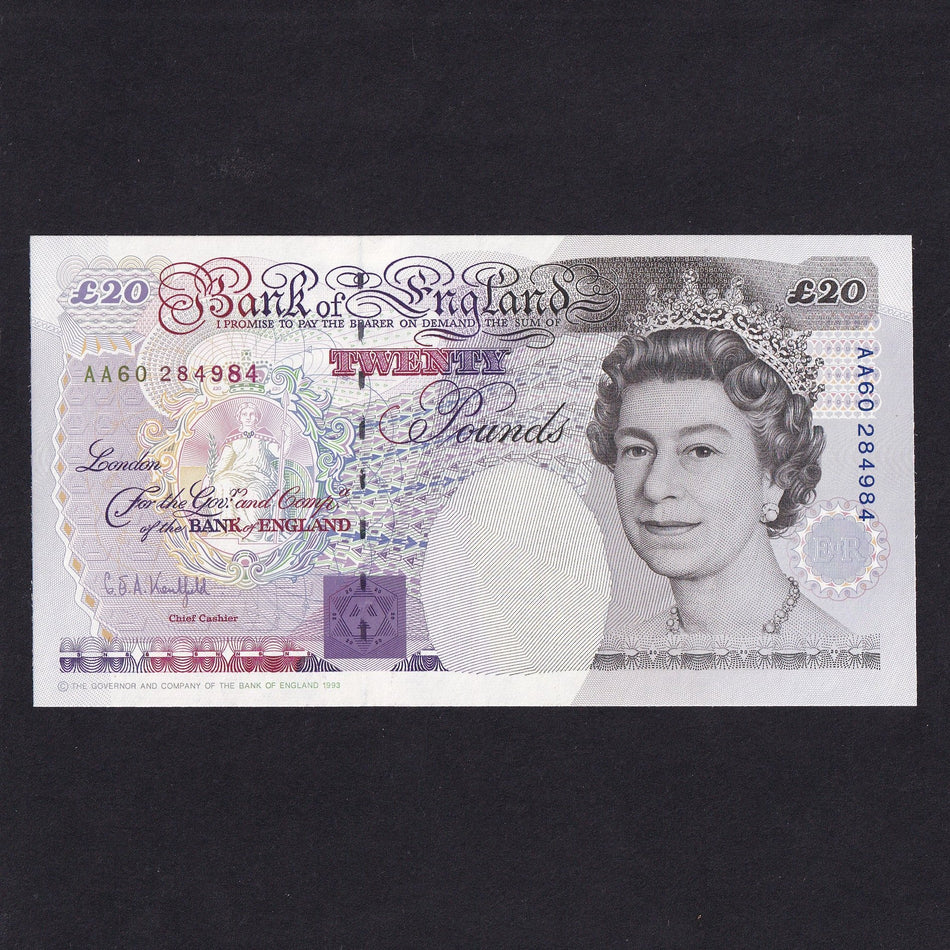 Bank of England (B375) Kentfield, £20, first series, AA60, UNC