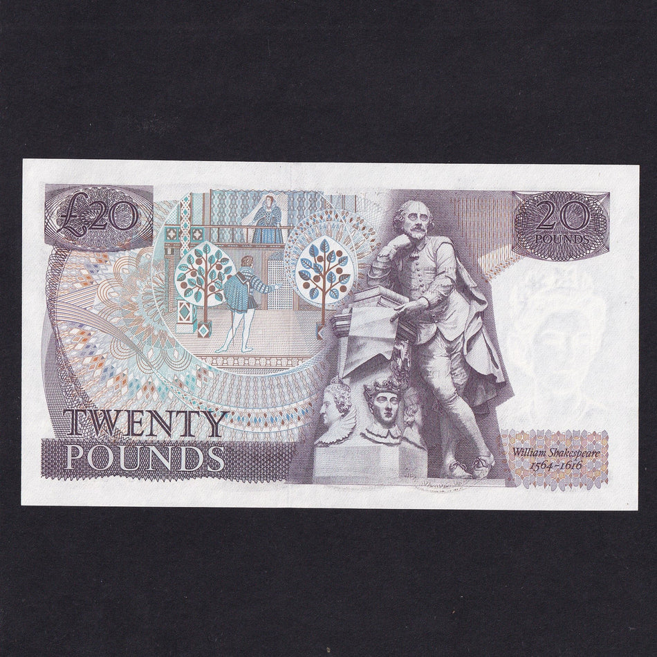 Bank of England (B350) Somerset, £20, last series, J15 518064, UNC