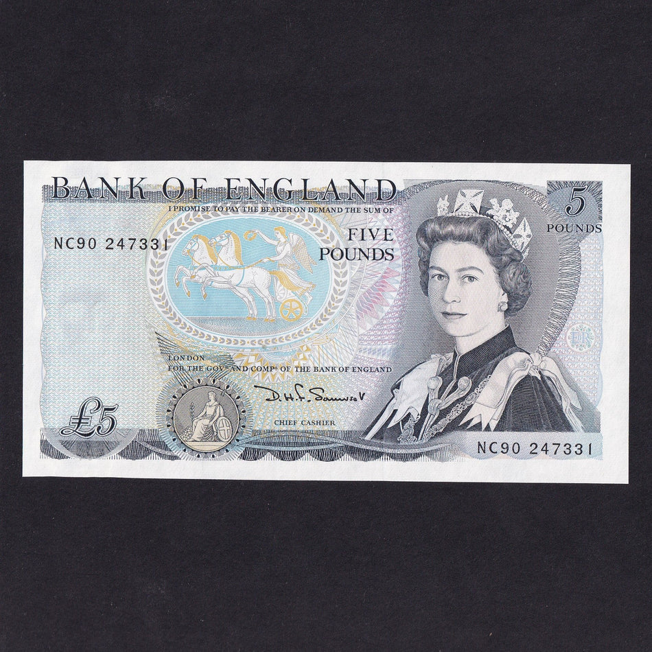 Bank of England (B343) Somerset, £5, NC90, last run, UNC