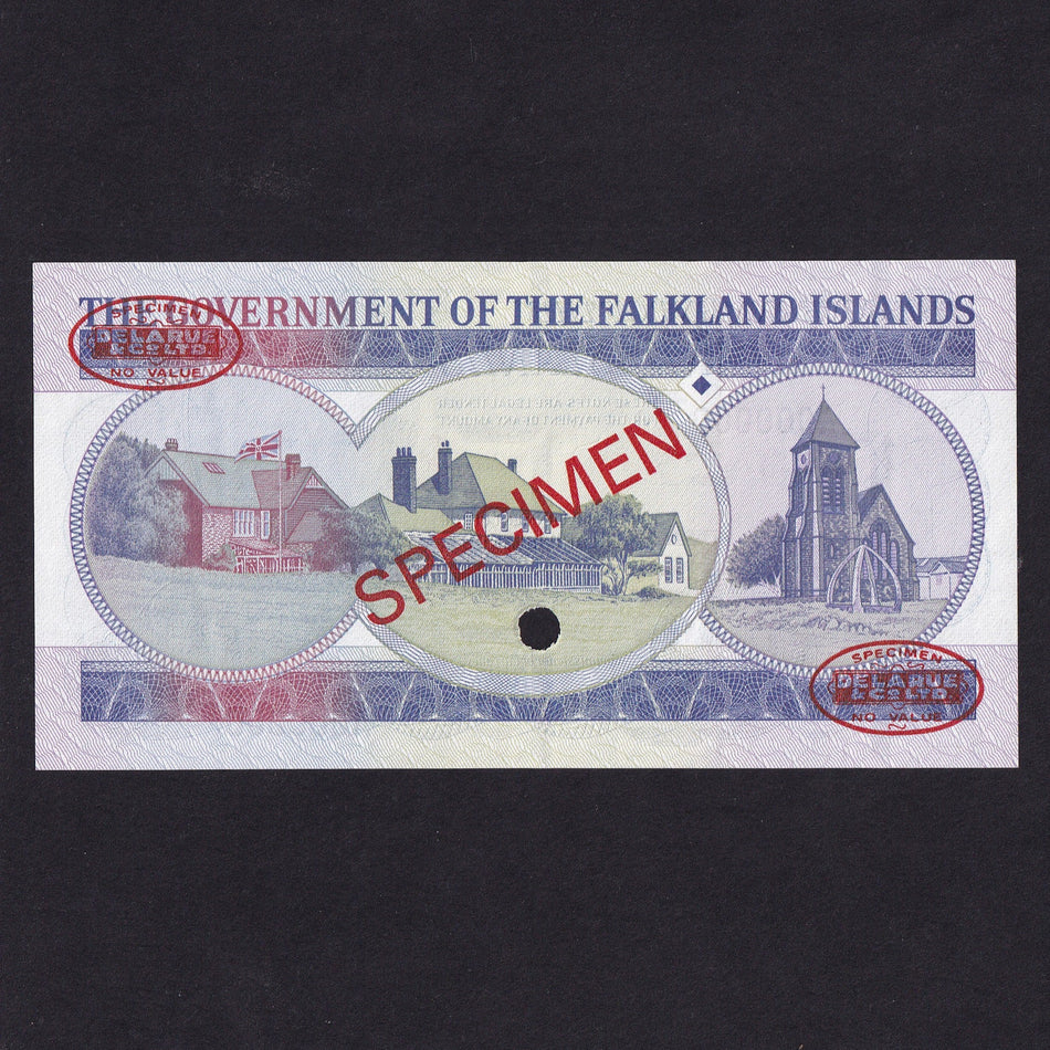 Falkland Islands (P13) £1 specimen, 1984, A000000, UNC