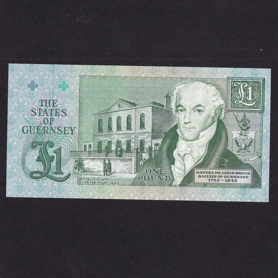 Guernsey (P52c) £1, 1993-2001, Clark signature but U99996x, last of prefix, UNC