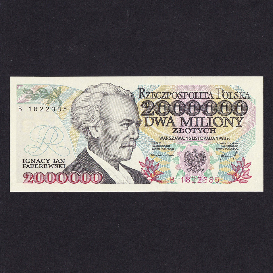 Poland (P163) 2,000,000 Zloty, 1993, B1822385, UNC