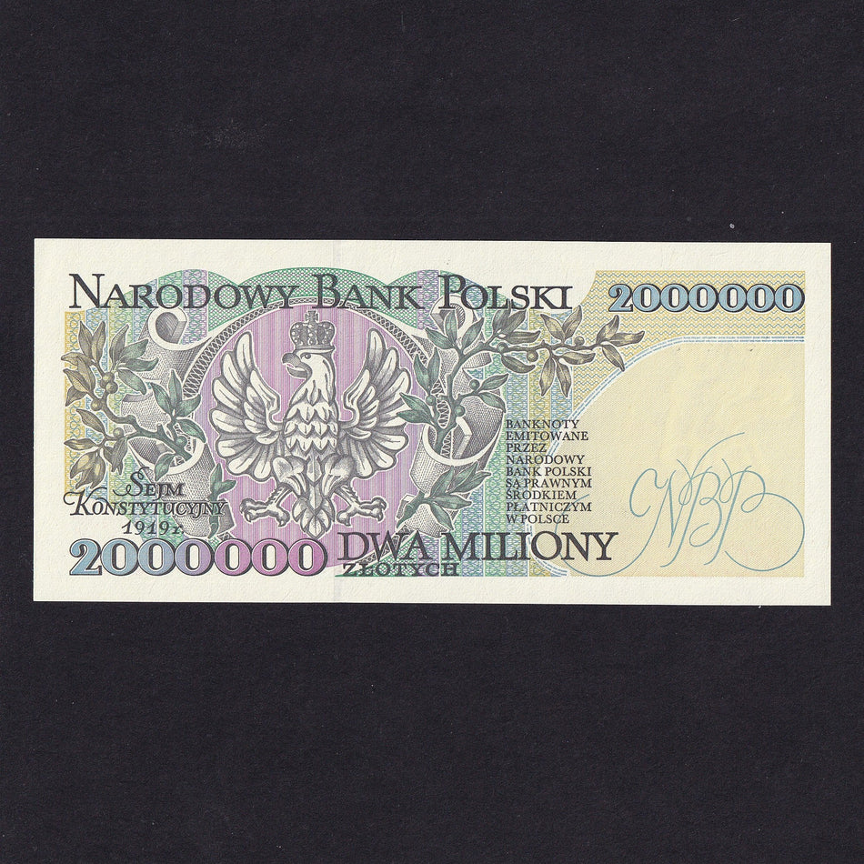 Poland (P163) 2,000,000 Zloty, 1993, B1822385, UNC