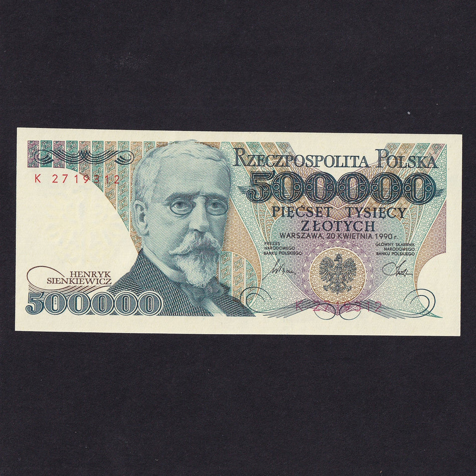 Poland (P156) 500,000 Zloty, 1990, UNC