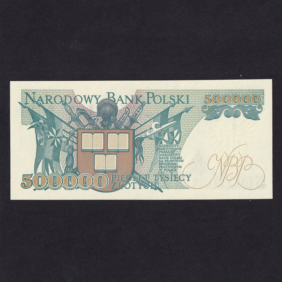 Poland (P156) 500,000 Zloty, 1990, UNC