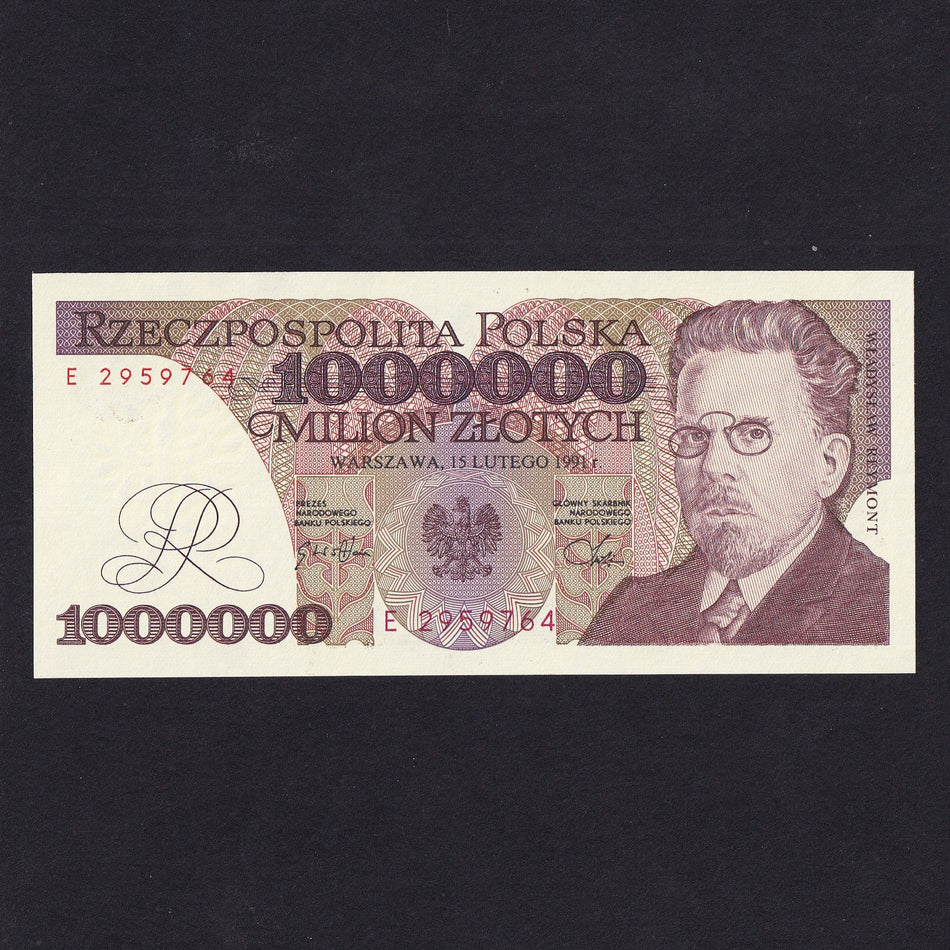 Poland (P157) 1,000,000 Zloty, 1991, E2959764, UNC