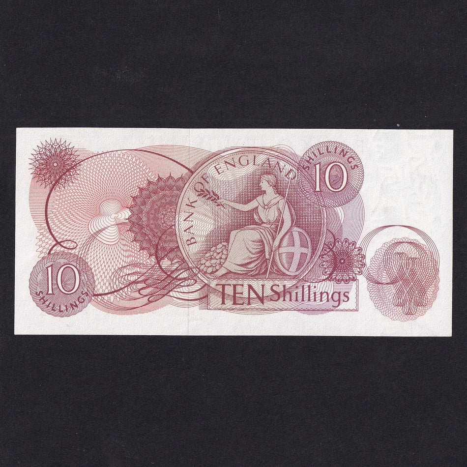 Bank of England (B287) O'Brien, 10 Shillings replacement, M15, count crease, A/UNC