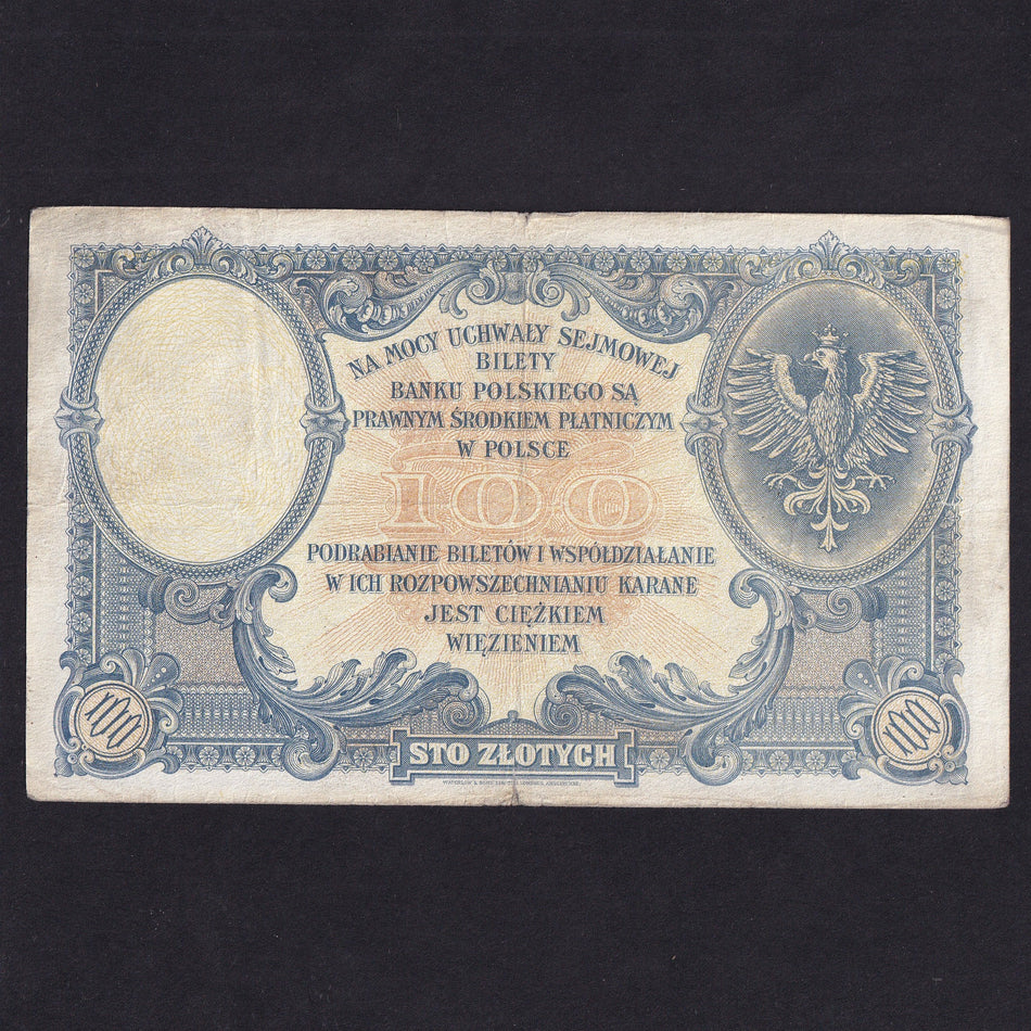 Poland (P57) 100 Zloty, 1919, SB 8122778, Fine