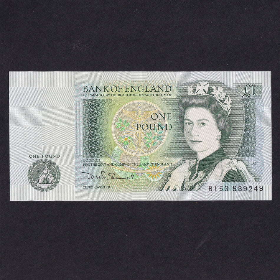 Bank of England (B341) Somerset, £1, A/UNC