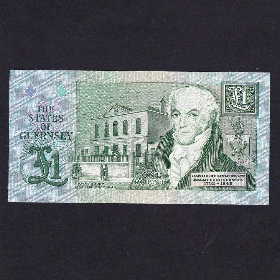 Guernsey (P52b) £1, 1993-2001, Trestain signature, but N99996x, last of prefix, UNC