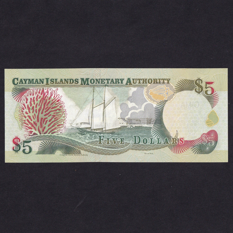 Cayman Islands (P22) $5, QEII, 1998, C/1 039083, UNC