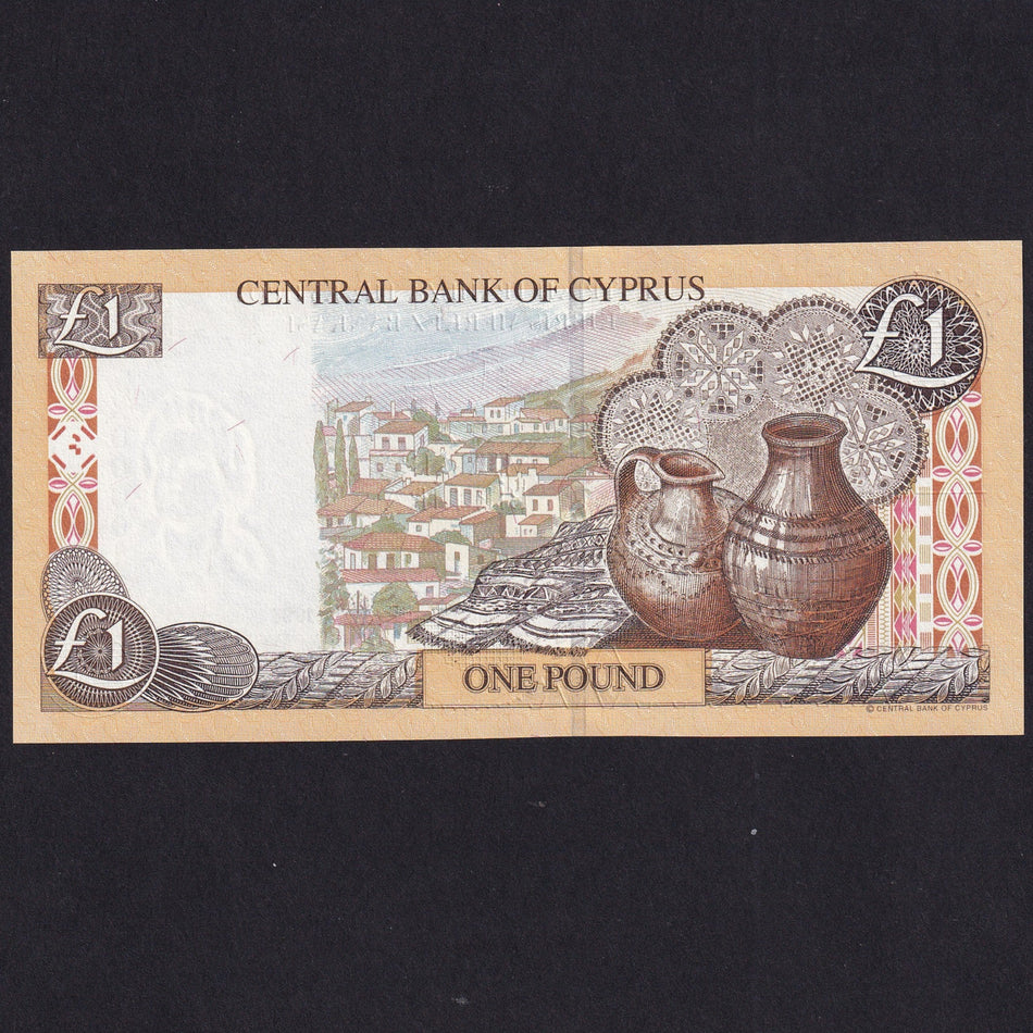 Cyprus (P60b) £1, 1st December 1998, X000013, first prefix of date, UNC