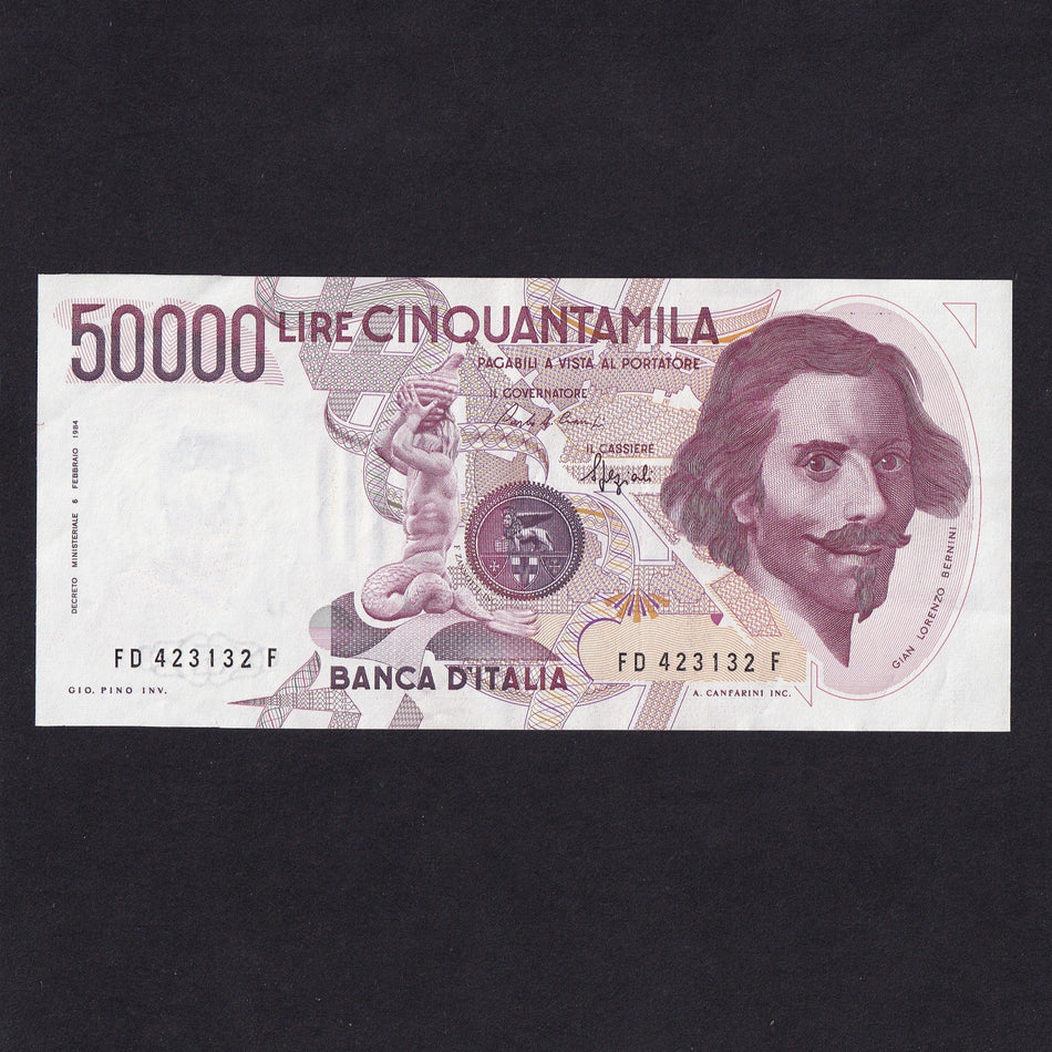 Italy (P113b) 50,000 Lire, 1990, Clampi/ Speziali, EF