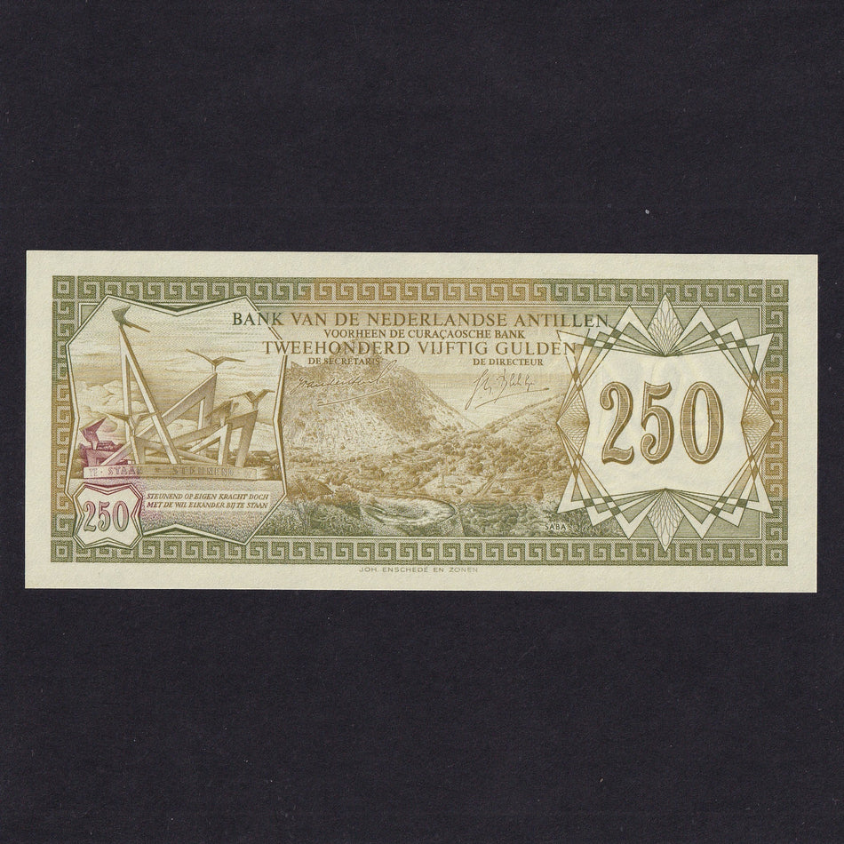 Netherlands Antilles (P13a) 250 Gulden, 1967, K8208866, UNC