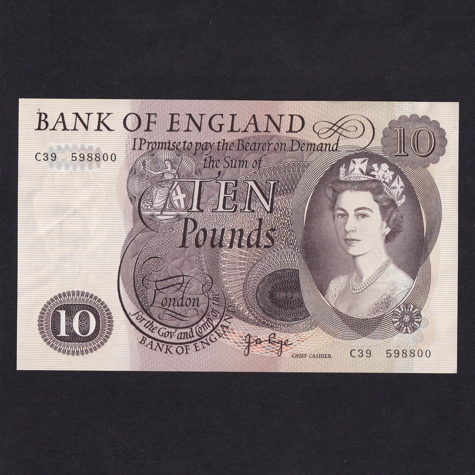 Bank of England (B326) Page, £10, lion reverse, C39, Good EF