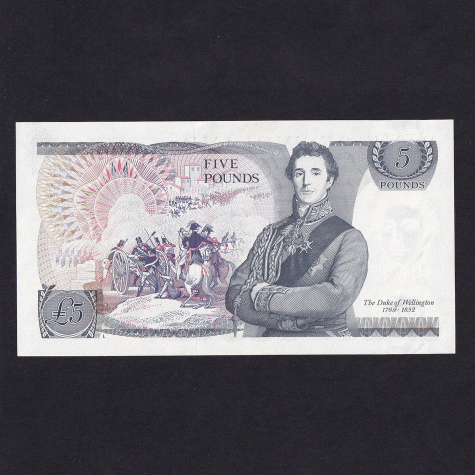 Bank of England (B334) Page, £5, 87B, Good EF