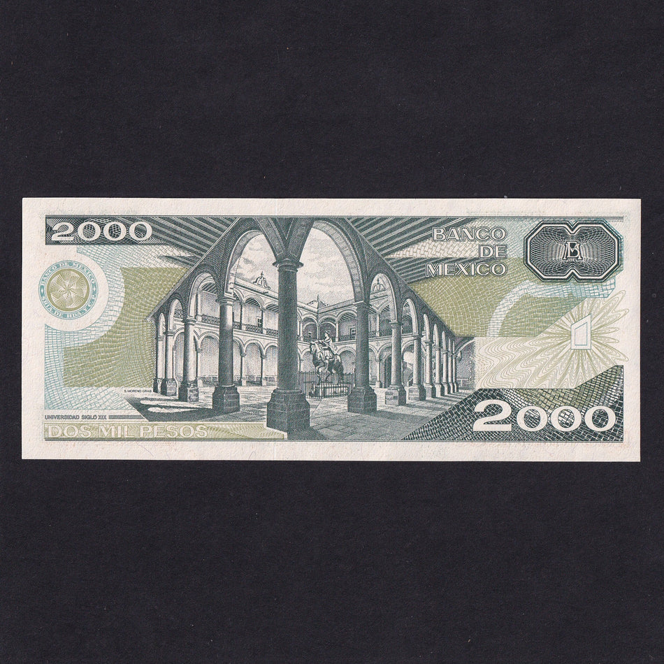 Mexico (P86b) 2000 Peso, 1987, UNC