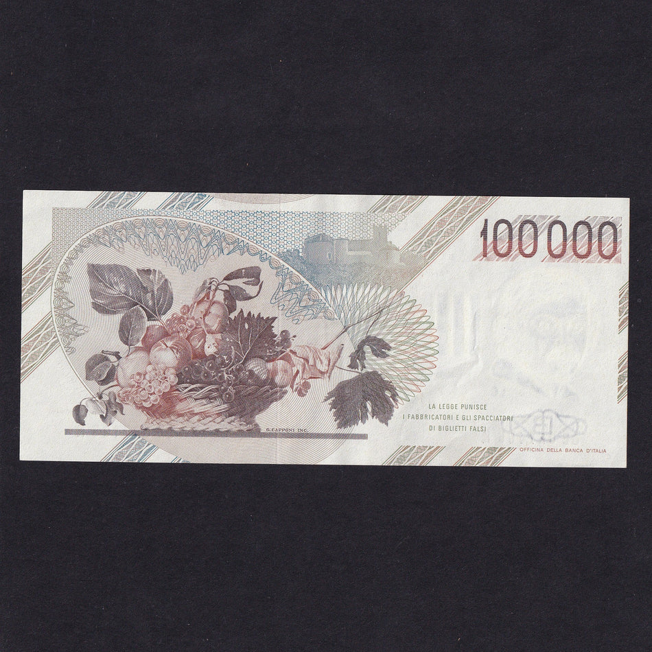 Italy (P110b) 100,000 Lire, 1983, Clampi/ Speziali, GE 027105K, EF