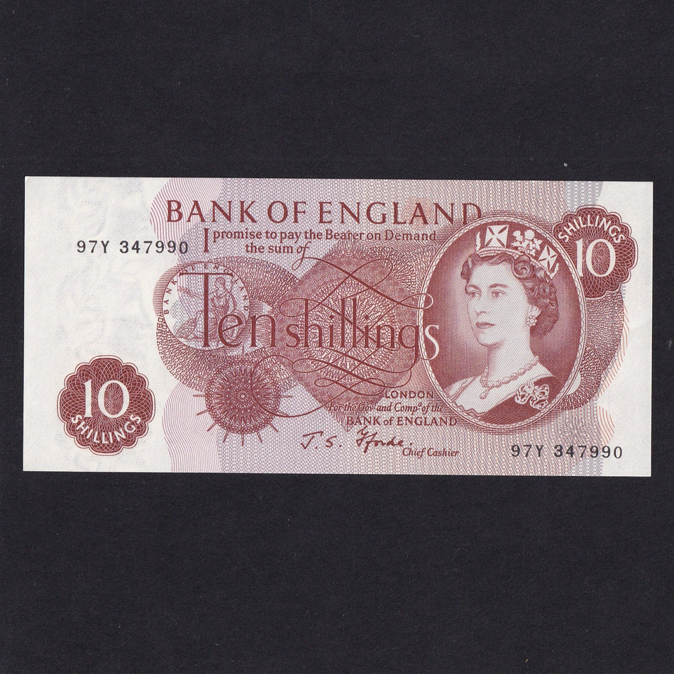 Bank of England (B309) Fforde, 10 Shillings, 97Y, UNC