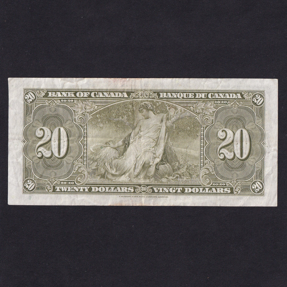 Canada (P62c) $20, KGVI, Coyne/ Towers, Fine