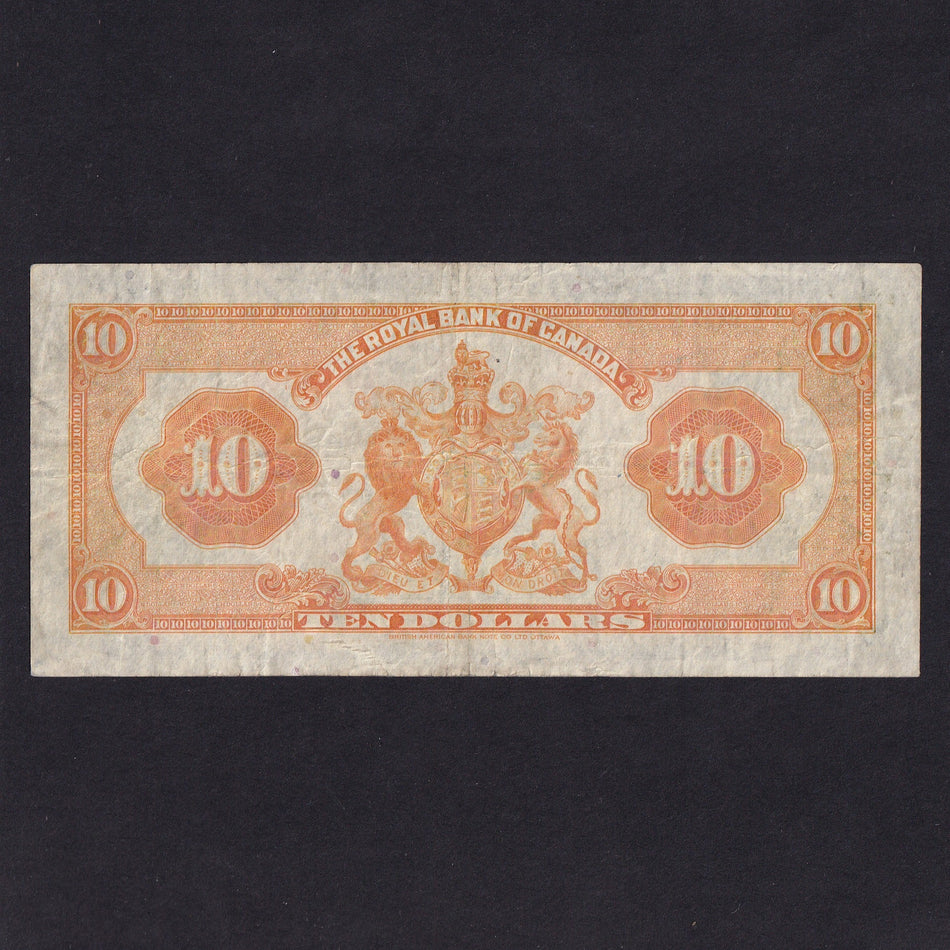 Canada (PS1392) Royal Bank of Canada, $10, 1935, no.1529956, Fine