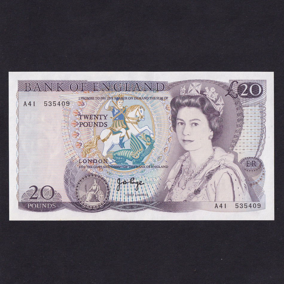 Bank of England (B328) Page, £20, A--, Good EF