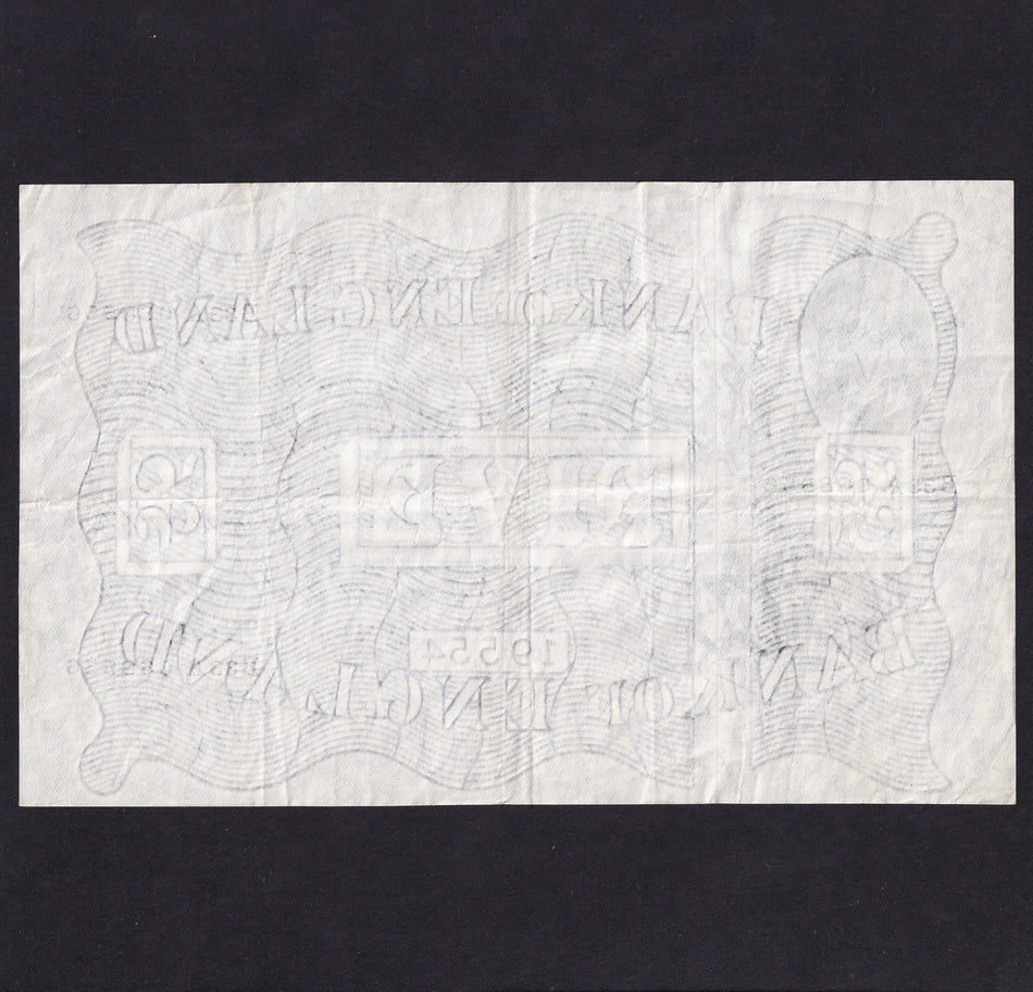 Bank of England (B276) O'Brien, £5, 16th November 1955, B33A 068556, Good Fine