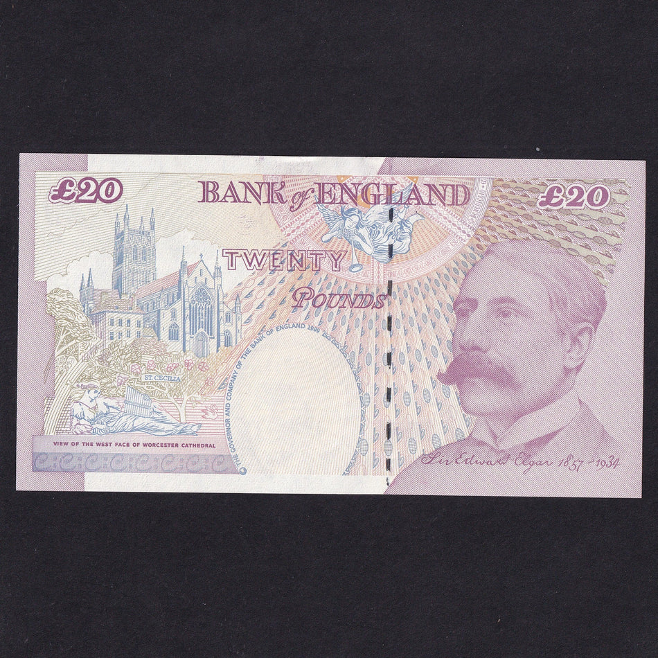 Bank of England (B386) Lowther, £20, AA06, Elgar on reverse, UNC