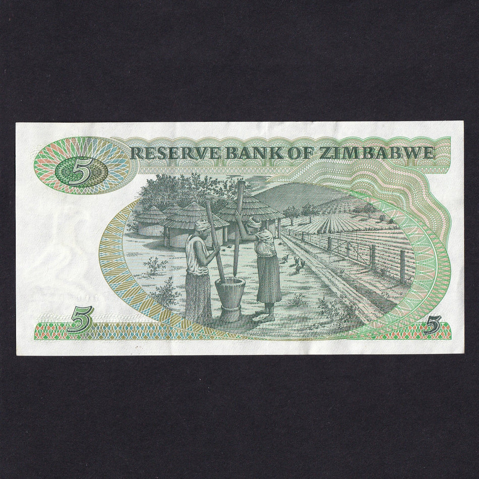 Zimbabwe (P2aR) $5 replacement, 1980, BW 0005077A, EF