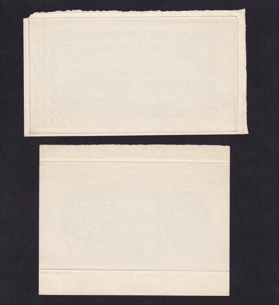 Guernsey (P.5) 5 Shillings (6 Francs) obverse/ revere proof, 1914, scarce, Good EF