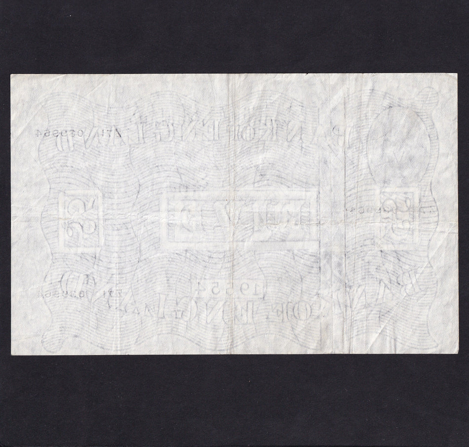 Bank of England (B275) O'Brien, £5, 13th May 1955, Z71 039964, Good Fine