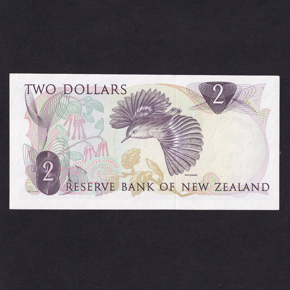 New Zealand (P164dr) $2, Hardie replacement, QEII, 9Y3, UNC