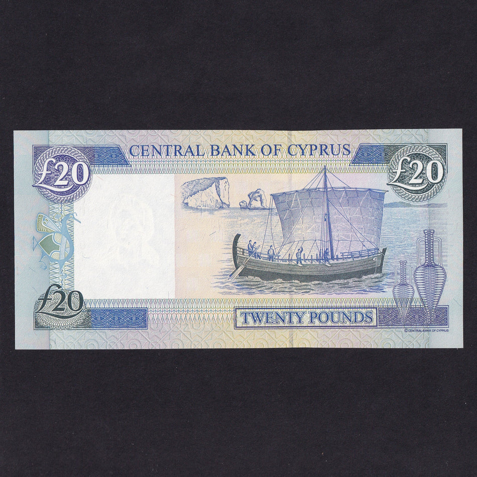 Cyprus (P63a) £20, 1st October 1997, K003101, signature 3, UNC
