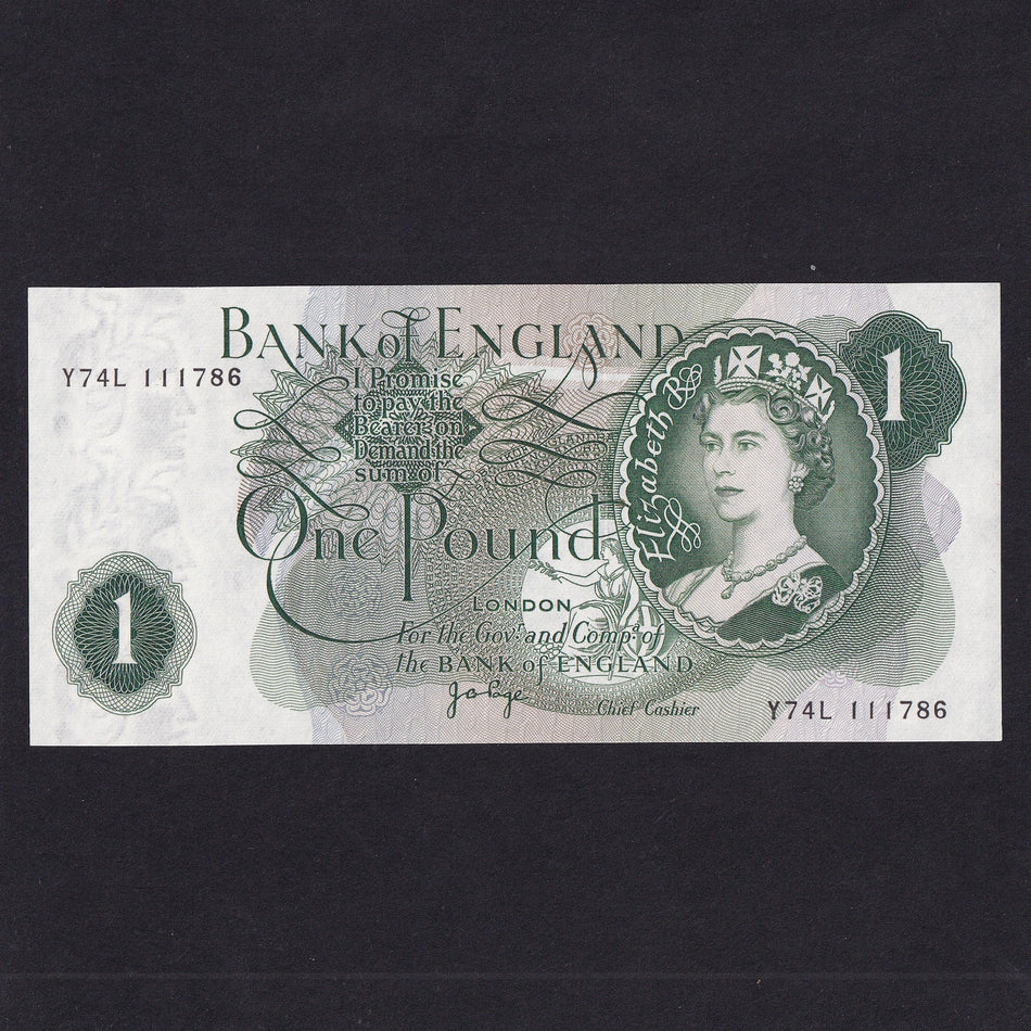 Bank of England (B320) Page, £1, LNNL, UNC