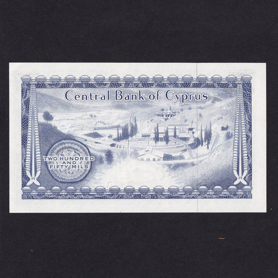 Cyprus (P41n) 250 Mills, 1st June 1979, O62 009602, UNC