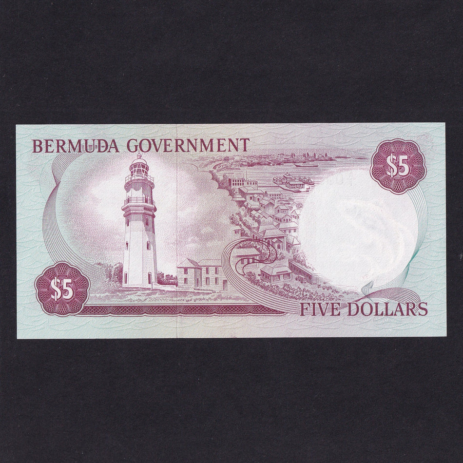 Bermuda (P24a) $5, 6th February 1970, A/1 000620, UNC