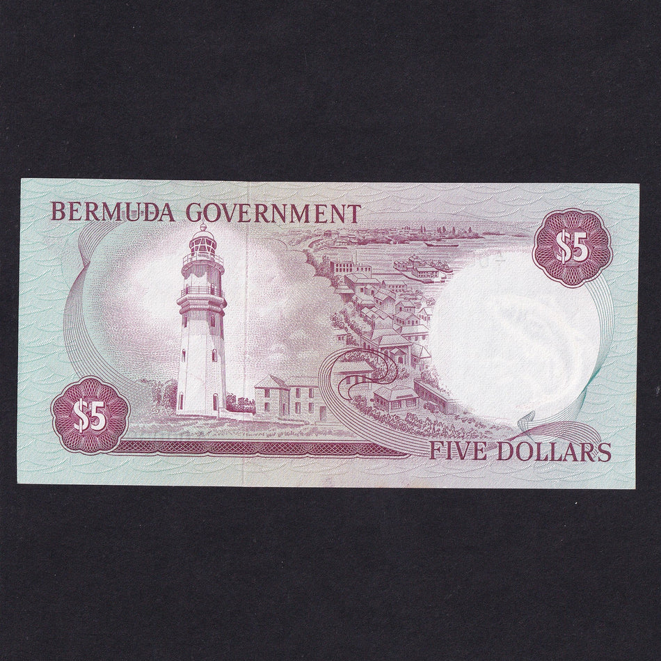 Bermuda (P24a) $5, 6th February 1970, A/1 000692, UNC