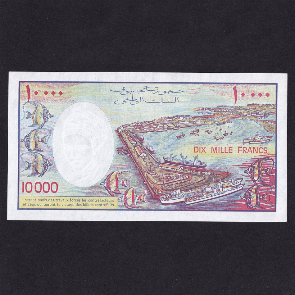 Djibouti (P39) 10,000 Francs, 'Le Gouverneur' signature, UNC