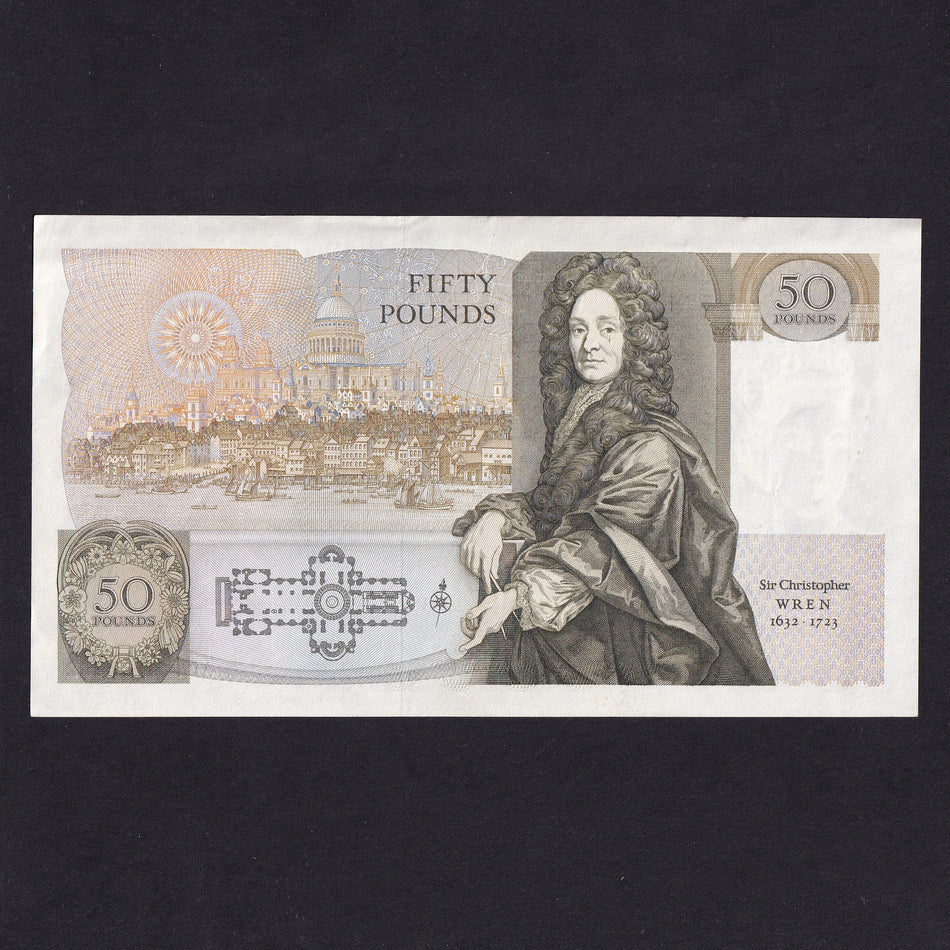 Bank of England (B352) Somerset, £50, first million, A01, Good EF
