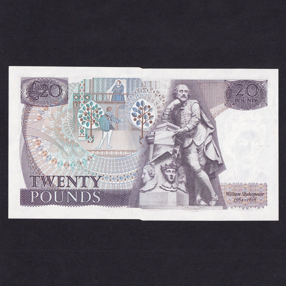 Bank of England (B328) Page, £20, D55, last series, A/UNC