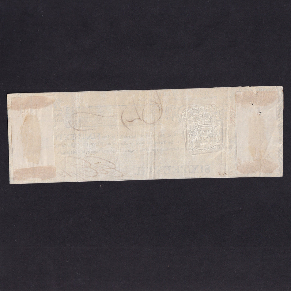 Lottery ticket, 1/16th, 1810, Eyton, VF