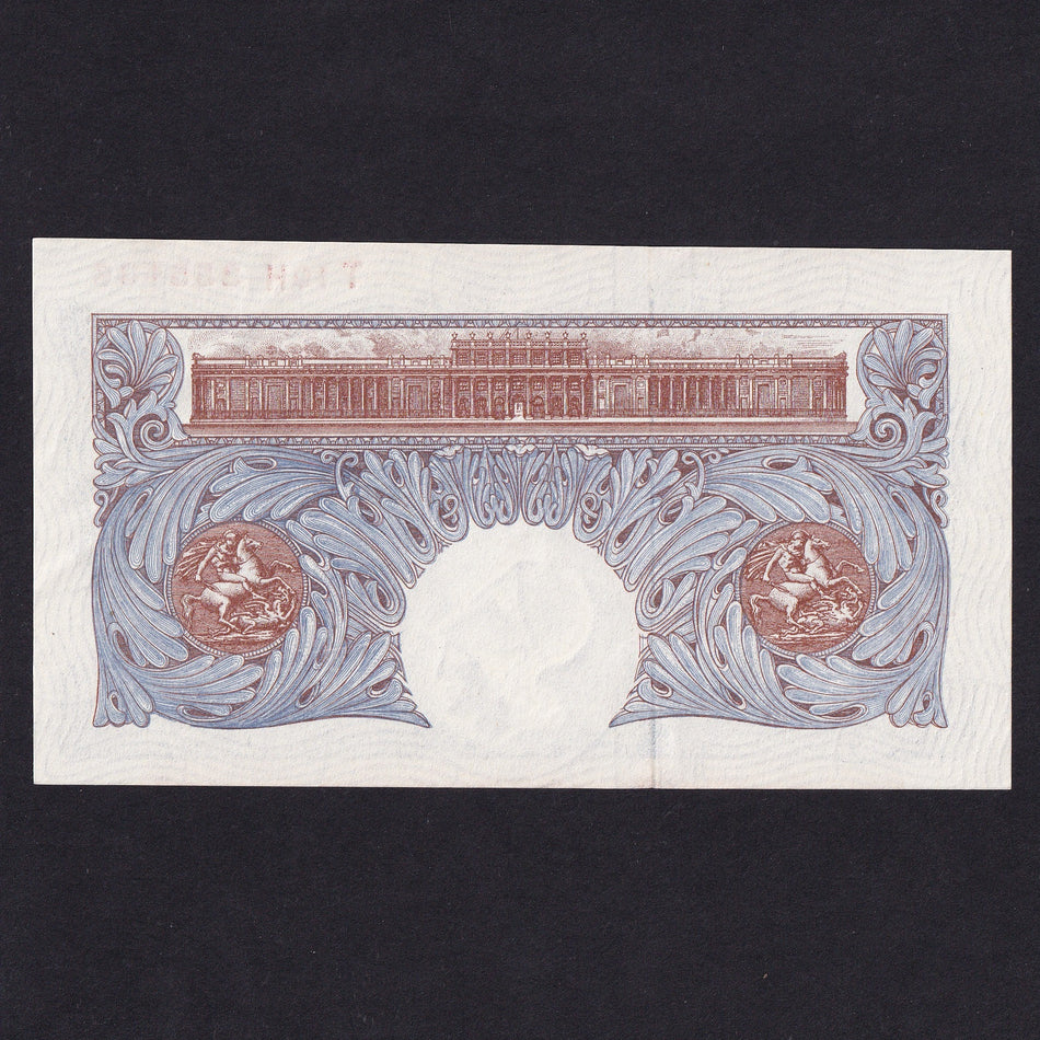 Bank of England (B249) Peppiatt, £1, blue, T10H, count crease, A/UNC