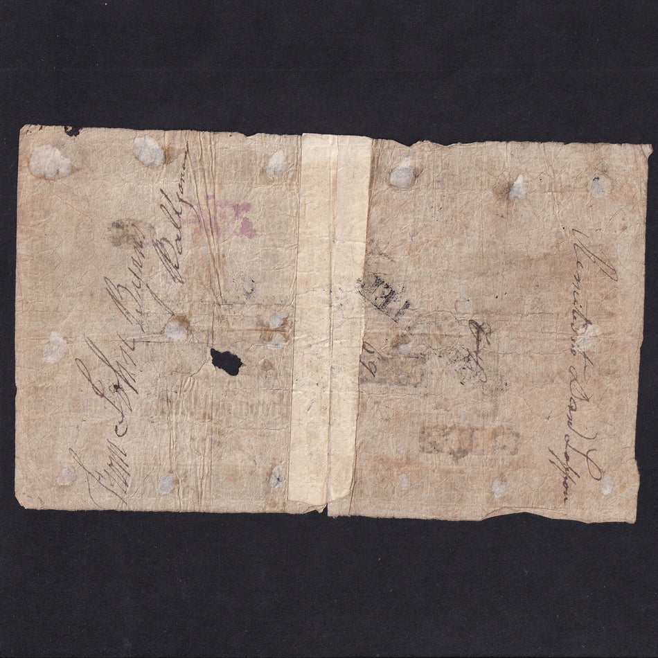 Ireland (P294) Provincial Bank of Ireland, £10, 1836, William IV, PR25, split and re-joined different halves, VG