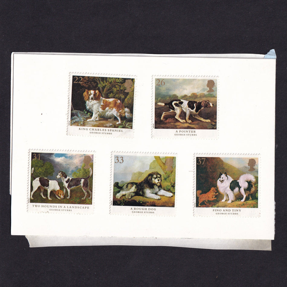 Kazakhstan, proof vignette, Abylai Kahn, as used on P13, stuck to Harrison stamp card, VF