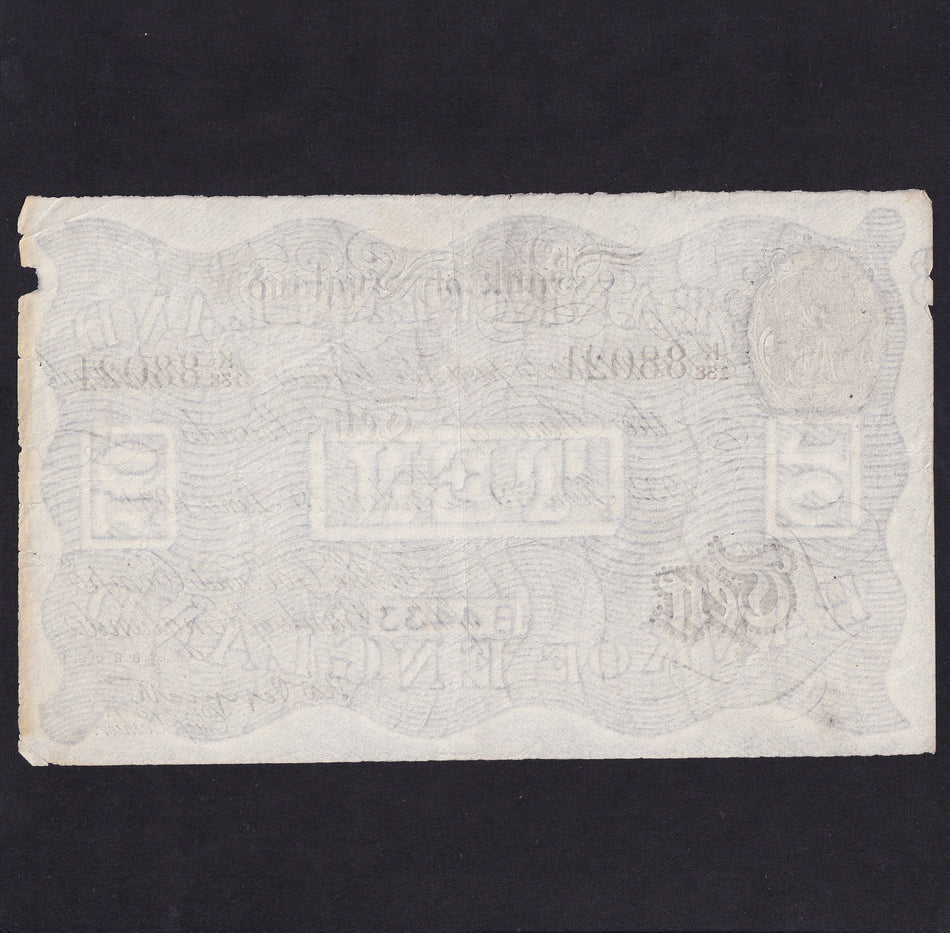 Operation Bernhard - Nazi forgery 1942-44, Peppiatt, £10, 19th June 1934, K138 88021, Fine/ VF