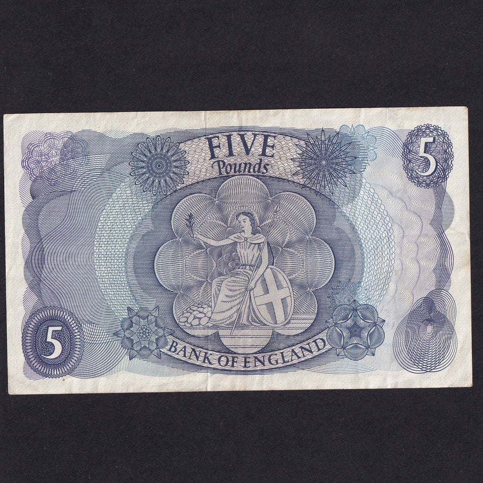 Bank of England (B313) Fforde, £5 replacement, M17, Fine