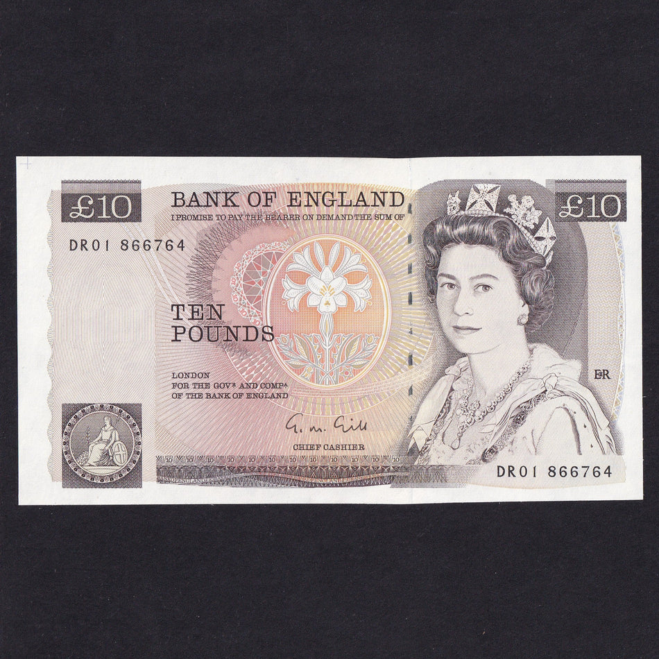 Bank of England (B354) Gill, £10, DR01 866764, UNC